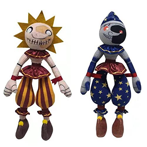 Ktveih Sun and Moon Plush Toy Set Stuffed Animal Doll Fan Made plushies for Boy Girl Plush Gift 2pcs - Sun Moon