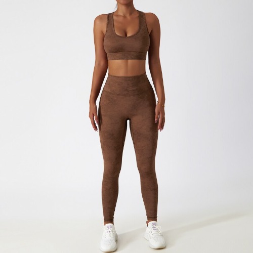 Cloud Seamless Set (Leggings + Top) - Mocha / L