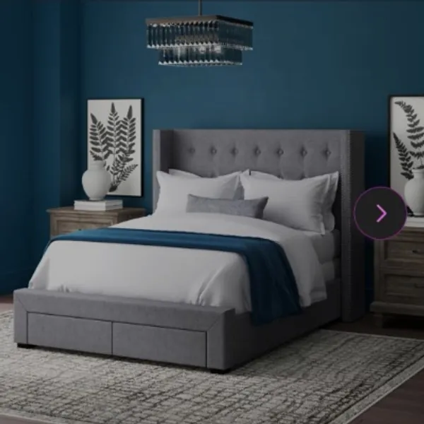 Bed frame and headboard