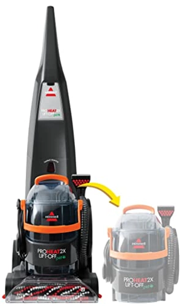 BISSELL 2-in-1 ProHeat 2X Lift-Off Pet: Portable Spot & Stain Cleaner + Full Size Carpet Cleaner, Car/Auto Detailer, 15651