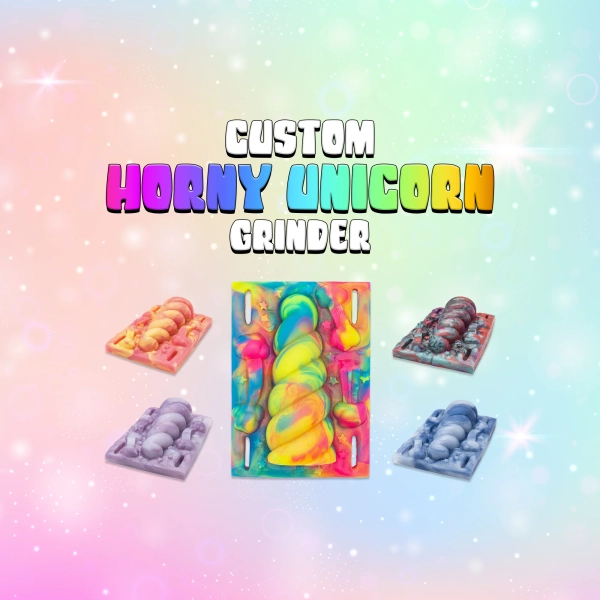 Custom Horny the Unicorn Grinder