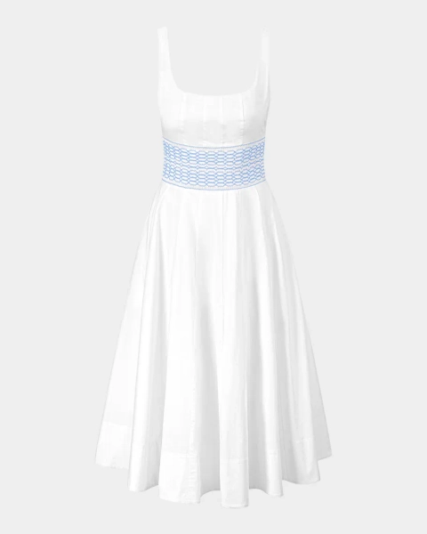 Rig Embroidered Cotton Midi Dress