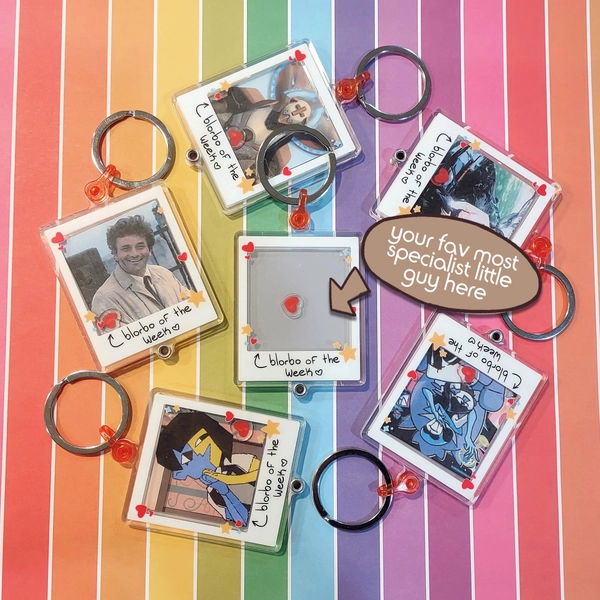 Customizable Blorbo of the Week 3 Inch Acrylic Shaker Keychain