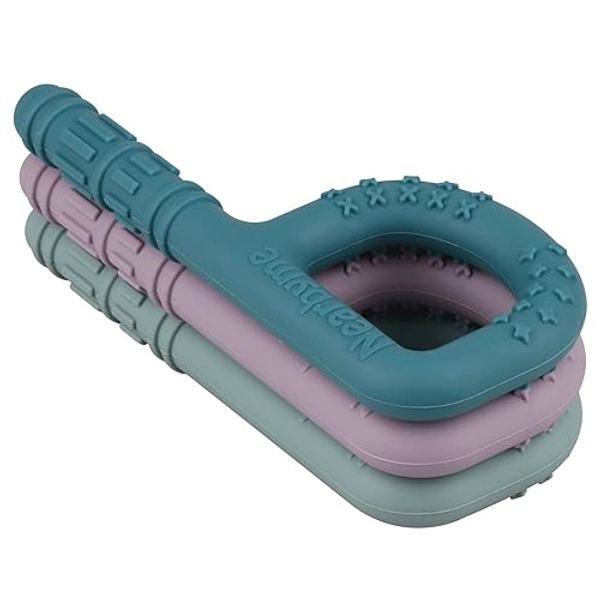 Sensory Chew Toys (3 Pack), Silicone Sensory Oral Motor Chew Toys for Autistic Children, Providing Relief for for Autistic Chewers, ADHD, SPD, Oral Motor Stimulation or Special Needs