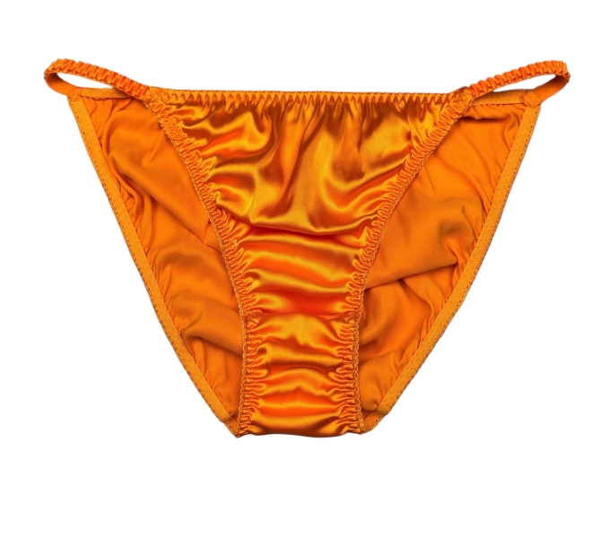Satin String Bikini Panty Orange