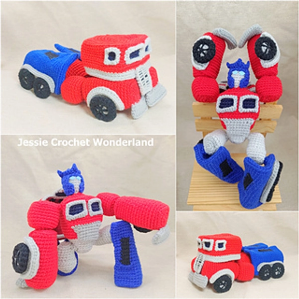 Transformers Optimus Prime pattern by Jessie Lin