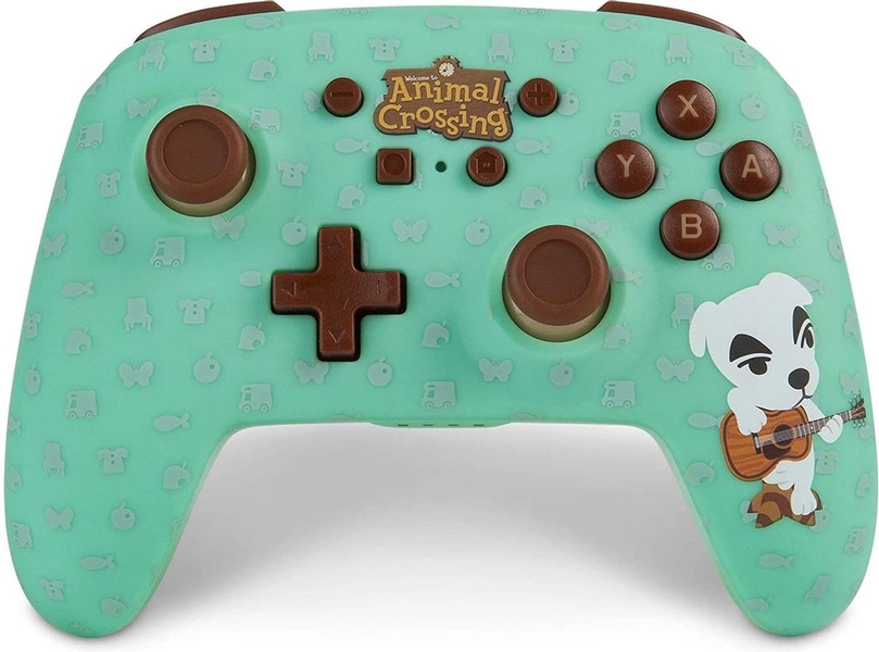PowerA Officieel gelicentieerde draadloze Nintendo Switch Pro Controller - Animal Crossing: K.K. Slider - Groen