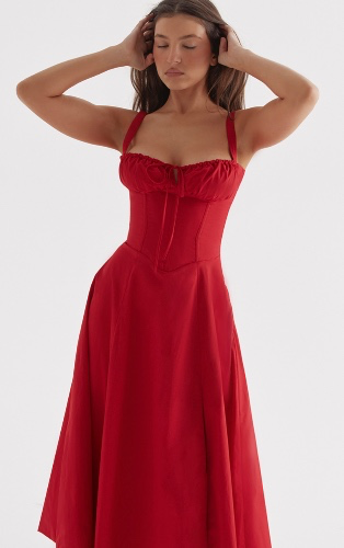 House of cb red dress