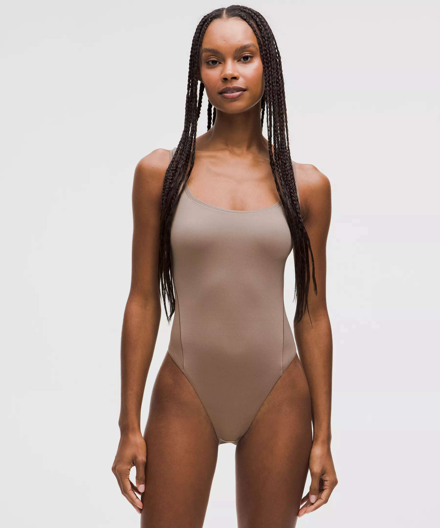 Wundermost Ultra-Soft Nulu Square-Neck Sleeveless Bodysuit