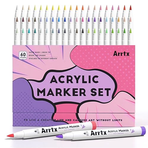 Arrtx Acrylic Paint Markers - 60B Anime Colours