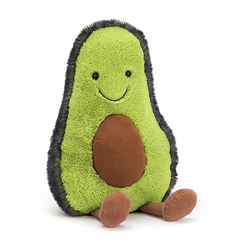 Jellycat Amuseables Avocado Stuffed Toy, Medium 12 inches | Vegetable Plush | Fun Gift Idea - Medium - 12"