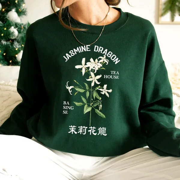 Jasmine Dragon Tea House Sweatshirt , The Last Airbender Shirt, Uncle Iroh Sweatshirt, Avatar Sweatshirt, Cartoon Series, Airbender Shirt