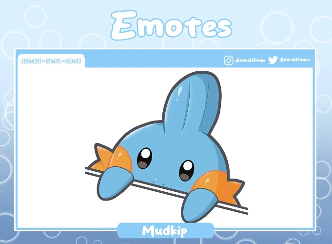 Tap tap Mudkip Animated Emote