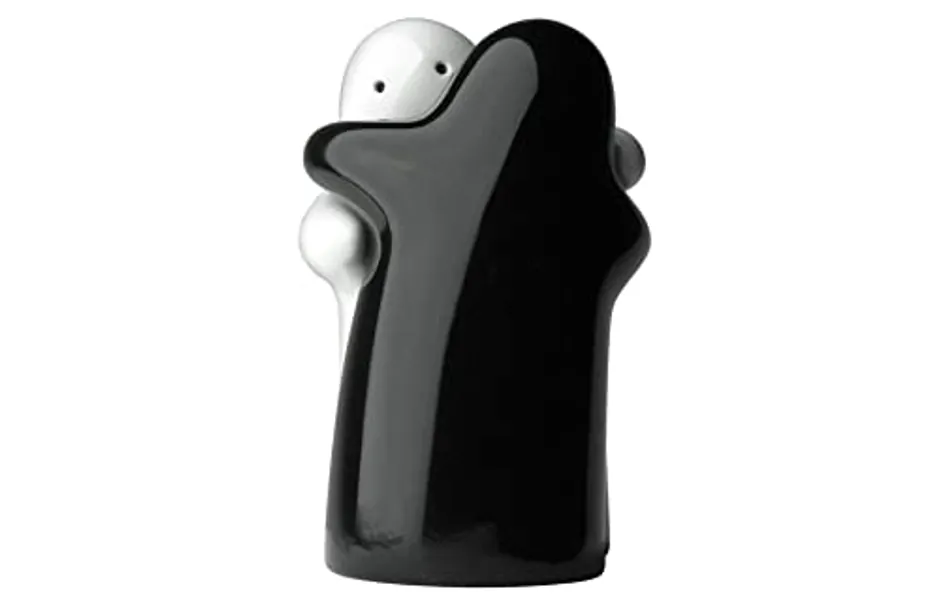 Salt and Pepper Shakers Cute Decorative Novelty Hugging Shakers Couple Set Black and White Modern and Vintage Hug Design Easy to Refill and Dispenser Shaker Set
