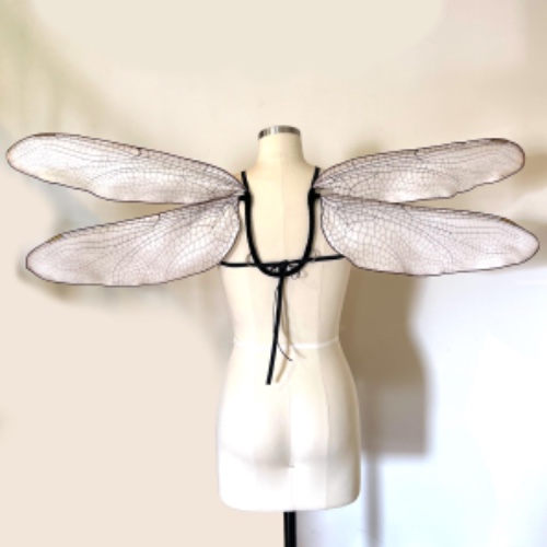 100% Silk Organza Dragonfly Costume Wings, Fairy Wedding Wings
