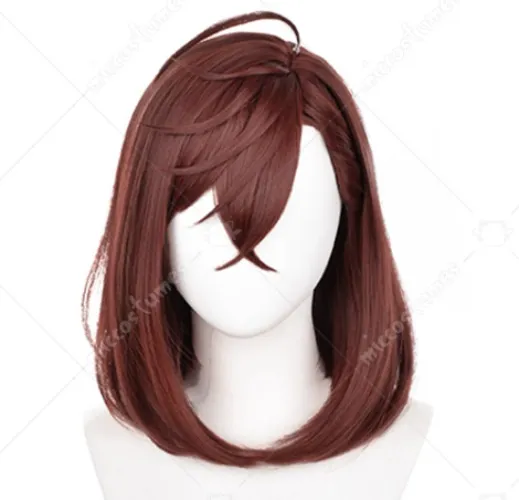 DAN DA DAN Momo Ayase Cosplay Wig Short Reddish Brown Wig