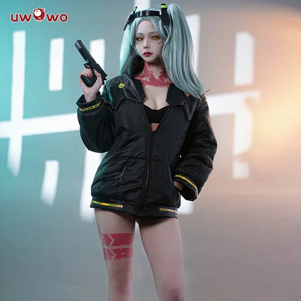 Uwowo Anime Cyberpunk: Edgerunners Cosplay Rebecca Cosplay Rebecca Halloween Costume Coat
