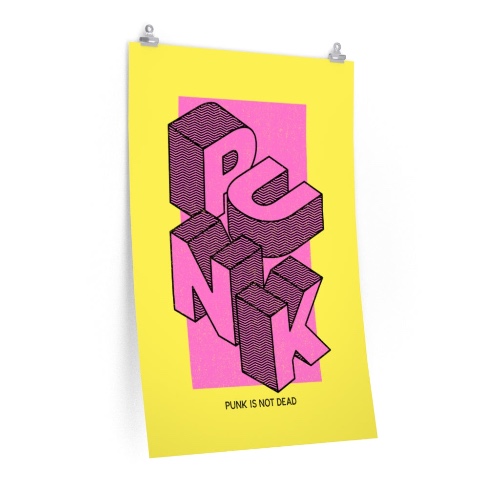 Punk is Not Dead Retro Poster - 24″ × 36″ / CG matt