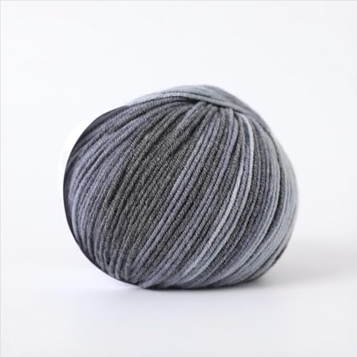 Lerchiyar Merino Wool Blend Yarn, Superwash Anti-Pilling, Sport Weight for Knitting and Crocheting DIY Scarves Sweaters Gloves Socks, 1.76 oz/50g per Ball 150 Yards(63-Overcast Sky) - 63Overcast Sky - 1 balls
