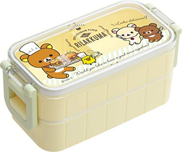 San-X Rilakkuma Two-Point Lock Lunch Food Container Box Ky81601