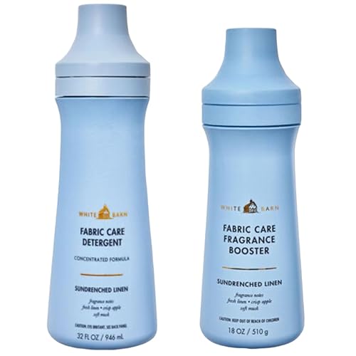 Bath and Body Works Sundrenched Linen - Concentrated Laundry Detergent (32 oz), Fragrance Booster (22oz)