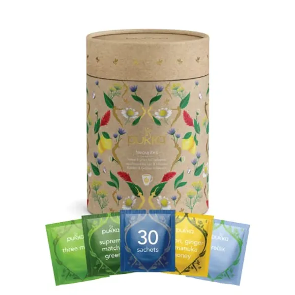 Pukka Herbal Tea Favourites Collection Selezione di Tè e Tisane Biologici, Confezione da 30