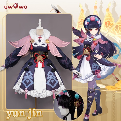 【In stock】Uwowo Game Genshin Impact Liyue Geo Yunjin Cosplay Yun jin Costume | XXL