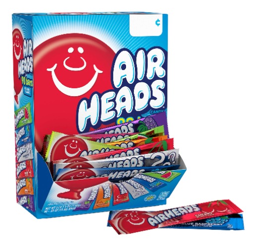 【アメリカのお菓子・ハワイ直送】　エアヘッズ　フルーツキャンディー　90枚入り　Airheads Chewy Fruit Candy, Variety Pack, 90 Count