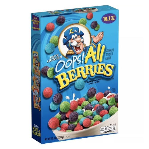 Cap'n Crunch Oops All Berries - 10.3oz キャプテンクランチ コーン＆オーツシリアル ウップス オールベリーズ 293g [海外直送品] [並行輸入品]