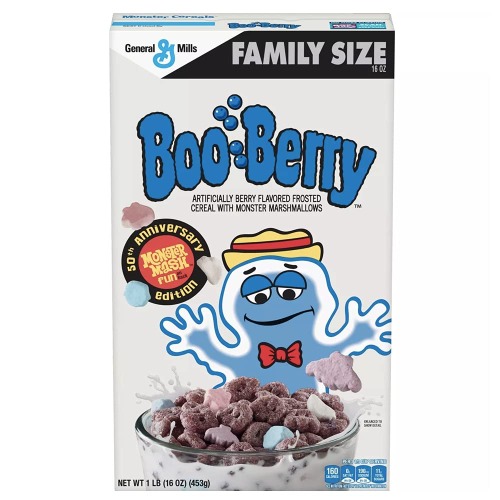 ゼネラルミルズ ブーベリー シリアル マシュマロ入り ファミリーサイズ 453g Boo Berry Family Size Cereal - 16oz - General Mills [海外直送品] [並行輸入品]