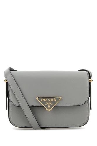 Grey leather crossbody bag - OS