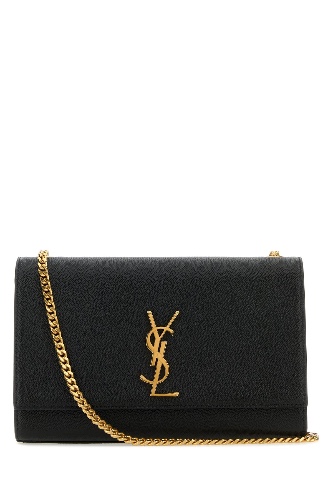 Black leather medium Kate shoulder bag - OS