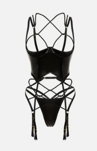 haute flair "tied up" lingerie set