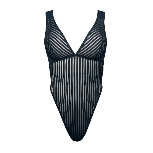 Vertigo X Back Bodysuit Black - S / Black