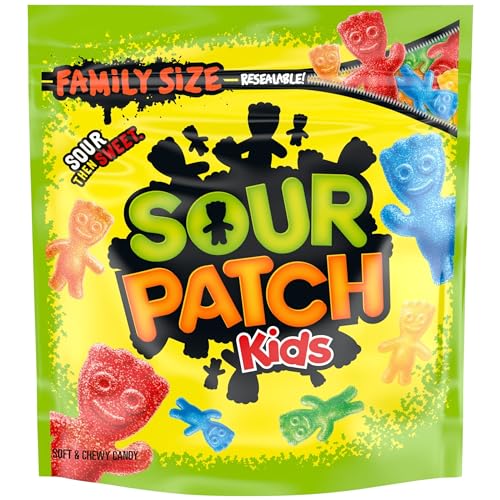 SOUR PATCH KIDS Soft & Chewy Candy, Family Size, 1.8 lb
