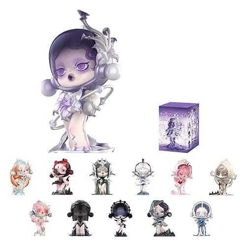 POP MART SKULLPANDA The Sound Series Figures, SKULLPANDA Blind Box Figures, Random Design Action Figures Collectible Toys Home Decorations, Holiday Birthday Gifts, Single Box - Skullpanda the Sound - Single Box