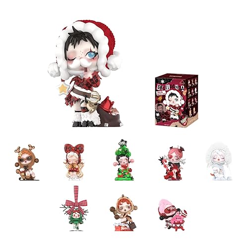POP MART SKULLPANDA Wishing Time Series Figures, Blind Box Figures, Random Design Action Figures Collectible Toys Home Decorations, Holiday Birthday Gifts, Single Box - Single Box - Skullpanda Wishing Time Series