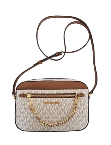 Michael Kors East West Chain, Brown - S - Vanilla