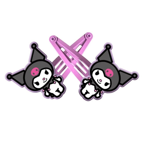 Pastel Goth Bunny Clippies - Kuromi Clips