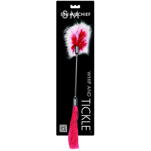 Sportsheets Sex & Mischief Whip & Tickle Red/White