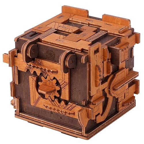 WOODEN.CITY Escape Room Puzzle Box, Clue Box, Rätselbox, Geburtstagsgeschenk für Männer, Puzzle Brain Teasers für Erwachsene, Hobby, Geschenk - Escape Puzzle Holz