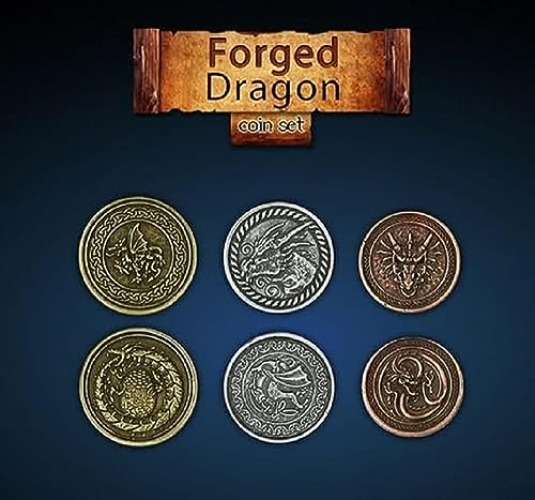 Drawlab DRW52243 Forged Dragon Coin Set (24 Stück)