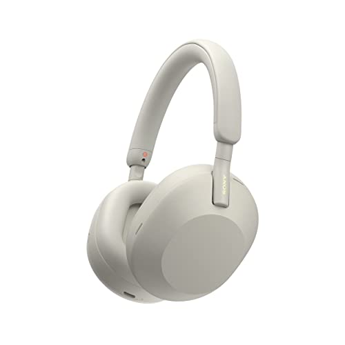 Sony WH-1000XM5 The Best Wireless Noise Canceling Headphones with Auto Noise Canceling Optimizer, Crystal Clear Hands-Free Calling, and Alexa Voice Control, Silver - Silver