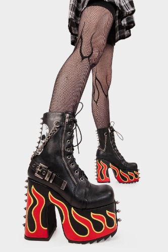 Expensive Pain Chunky Platform Ankle Boots | US 6