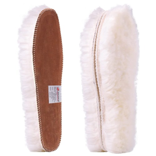 Ailaka Women’s Sheepskin Insoles, Thick Warm Wool Insoles Fluffy Fleece replacement for Shoes Boots Slippers