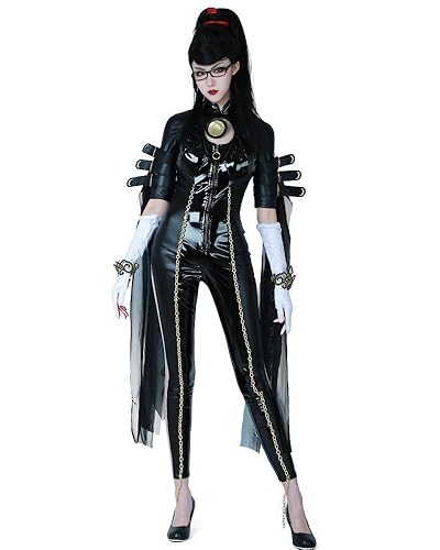 miccostumes Women's Witch Cosplay Bodysuit Halloween Costume With Gloves Headband - Small