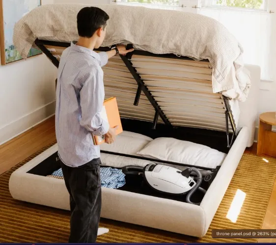 Bed with storage
