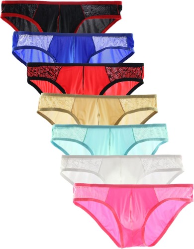 YuKaiChen Men's Briefs Low Rise Bikini Underwear Bulge Enhancing - Medium Muti06-7pack