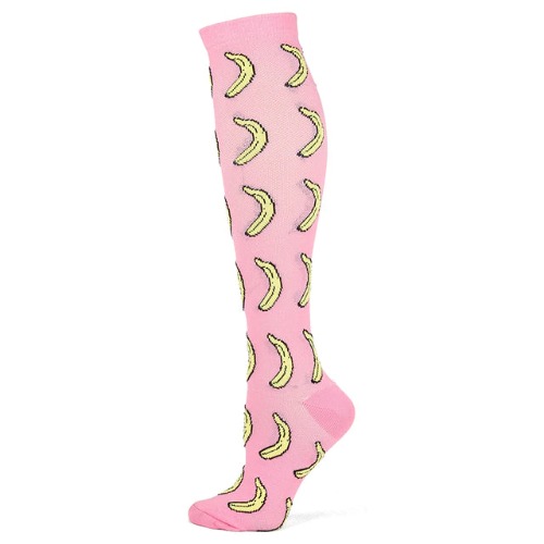 Banana Pattern Knee High (Compression Socks) - L/XL