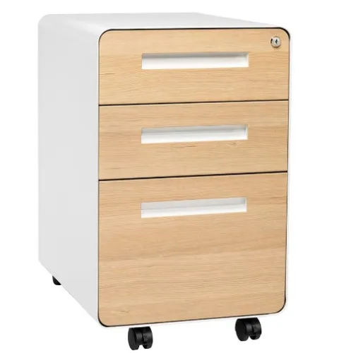 3-Drawer Mobile File Cabinet